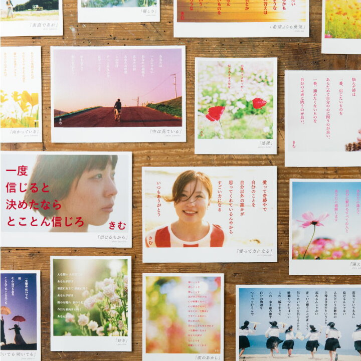 楽天市場 詩人きむ 言葉の花束ポストカード 花は咲く 名言 格言 詩人 言葉 ことば 夢 勇気 元気 卒業 旅立ち 感謝 教員 先生 メッセージ いろはショップオンライン
