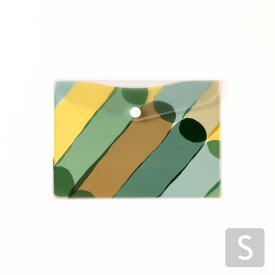 フラットケース S《JUICE》Slow 小さめ Sサイズ ブランド AIUEO A6 ビニールケース 小物入れ 薄型ポーチ お薬手帳 診察券入れ いといゆき AJF6-04