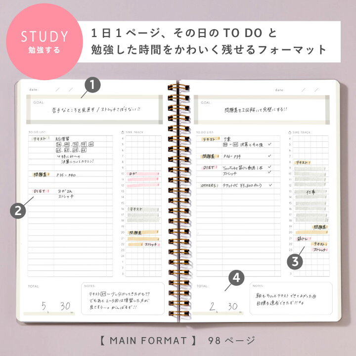 87 以上節約 受験応援3冊セット スタディプランナー リングノートタイプ Daily Study Planner 手帳 勉強 計画 受験 韓国 Stuplaset 08 Shipsctc Org