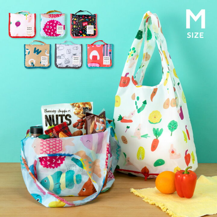 楽天市場 Kakuzoko Bag M Aiueo トートバッグ サイズ M エコバッグ かわいい おしゃれ かばん 鞄 マザーズバッグ 軽量 レディース 柄 Gzam いろはショップオンライン