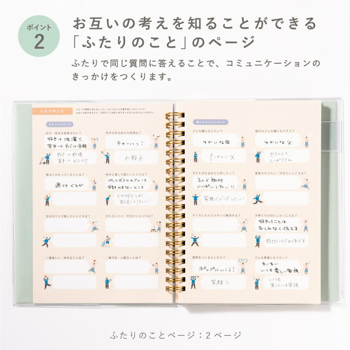 楽天市場】【SALE☆10％OFF】ふたりで書く育児日記 育児ノート 育児  