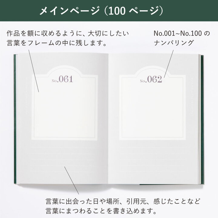 楽天市場】【4/5☆RｶｰﾄﾞでP10倍】Words make me notebook 名言集 