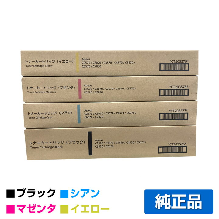 楽天市場】富士フィルム FUJIFILM トナーカートリッジCT203576/77/78 