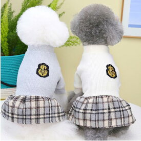【よりどり2着で300円OFF・3着で500円OFFクーポンあり】犬服 秋冬 ワンピース 制服 コスプレ おしゃれ かわいい 大学生 ブレザー 防寒 エアコン対策 お出かけ 散歩 ペット服