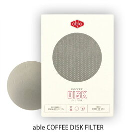 able COFFEE DISK FILTER エイブル エアロプレス用ステンレスフィルター (スタンダード)
