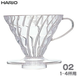 HARIO �n���I V60���߃h���b�p�[02 �N���A 1-4�t�p AS������ VDR-02-T