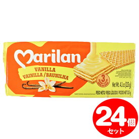 Marilan マリラン ウェハース バニラ 115g 24個セット ブラジル産ウエハース