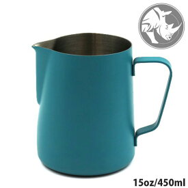 Rhino Coffee Gear ライノ 450ml (15oz) カラーピッチャー ティールブルー BB-078
