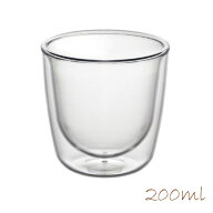 曙産業 われないダブルウォールグラス ワイド 200ml 日本製 トライタン製 (プラスチック)