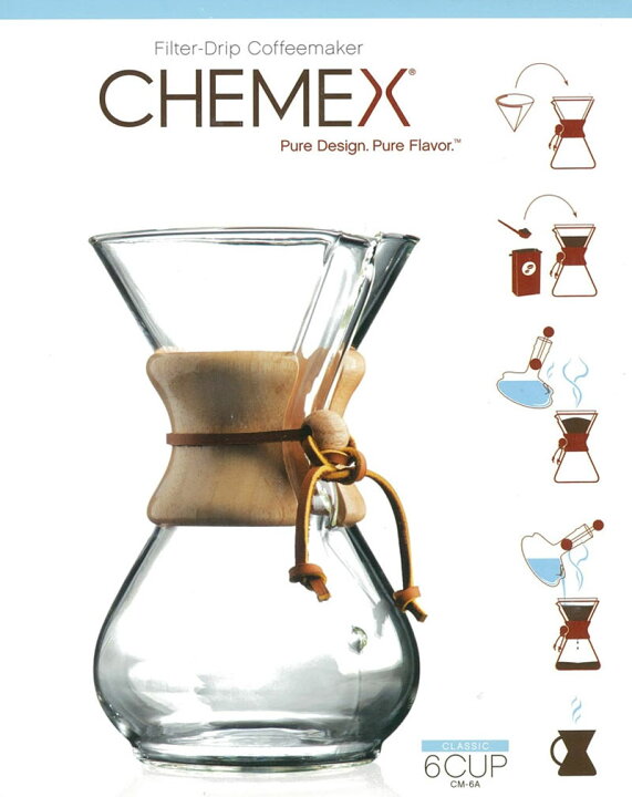 楽天市場】CHEMEX (ケメックス) コーヒーメーカー 6カップ CM-6A 