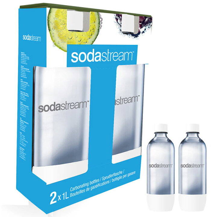 SodaStream ソーダストリーム 専用ボトル ツインパック 1L（2本） ホワイト FRESH ROASTER珈琲問屋 
