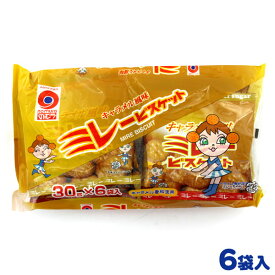 野村煎豆 まじめなおかし ミレービスケット キャラメル風味 小袋6個入 (30g×6)
