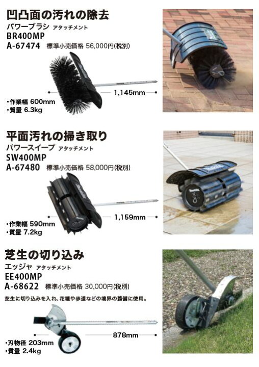 楽天市場】マキタ パワーブラシアタッチメント BR400MP A-67474 : TOOL 