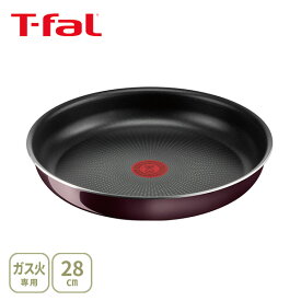 【11/10限定！抽選で抽選で最大100%Pバック！】【送料無料】T-FAL ティファール インジニオ・ネオ ヴィンテージボルドー・インテンス フライパン28cm L43906（ガス火専用・取手別売）【取っ手が取れる 取っ手の取れる フライパン キッチン プレゼント】cp対象