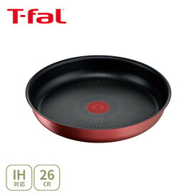 【18日限定！抽選で最大100％Pバッグ】【送料無料】T-FAL ティファール インジニオ・ネオ IHルージュ・アンリミテッド フライパン26cm L38305（IH対応・取手別売）【取っ手が取れる 取っ手の取れる 収納 フライパン キッチン プレゼント】cp対象