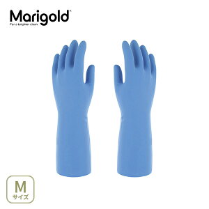 マリーゴールド 敏感肌用グローブ Mサイズ ブルー MG-003M 【ゴム手袋 ラテックス ラテックスフリー アレルギー ニトリルゴム製 食器洗い 掃除 バスルーム キッチン 人気 ギフト】
