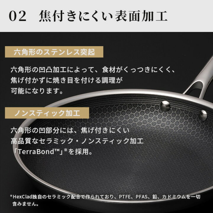 楽天市場】【正規販売店】HexClad ヘックスクラッド ハイブリッド 