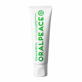 ORALPEACE オーラルピース　Clean & White 80g クリーン＆ホワイト【アウトドア】【歯磨き】【ホワイトニング】【口腔ケア】【水いらず】【登山】