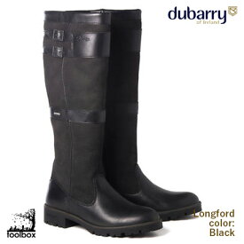 Dubarry（デュバリー）カントリーブーツ正規輸入代理店品【Longford(ロングフォード)・カラー：ブラック/黒】ロングブーツ ゴアテックス 本革 防水 ブーツ 長靴 レインシューズ 雨靴 ガーデニング 蒸れない アイルランド 英国 イギリス チェルシーフラワーショー