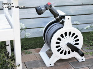 楽天市場 オリジナル カスタムモデル 三洋化成 ロゼットリール ホースリール ホワイト 白 おしゃれ 高品質 散水 水まき 水やり 洗車 ホースリール ｍ 散水ホース 庭 新築祝い のし対応 送料無料 Rr4stw 沖縄 離島配送不可 21春 庭道具屋 Toolbox 園芸