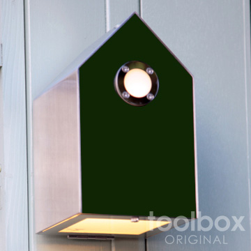 外灯を一層楽しくさせる巣箱型照明 激安卸販売新品 birdhouse 出色 light バードハウスライト グリーン 外灯 屋外照明 玄関灯