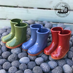 【直輸入】【英国(イギリス)製 テラコッタ ブーツ プランター「Wellies Vase」】長靴鉢 ペン立て インテリア植木鉢 おしゃれ