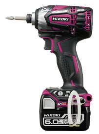 HiKOKI ［ ハイコーキ ]　14.4VインパクトドライバーWH14DDL2(2LYPK)R【6.0Ah電池付フルセット】パワフルレッド