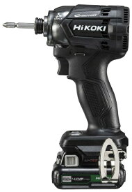 HiKOKI ［ ハイコーキ ]　10.8V インパクトドライバ WH12DCA(2LSB) 【電池2個・充電器・ケース付セット】ストロングブラック