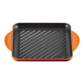 LE CREUSET(ル・クルーゼ)ル・クルーゼ　グリル・カレ　2020524cm　オレンジ [ 1-0087-0101 ]