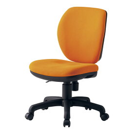 ■直送品 勝亦商店 オフィスチェア（回転椅子）FST−77 オレンジ [ 1-2509-0501 ]