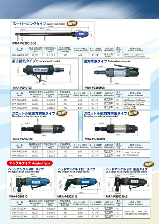 楽天市場】スロットル式ストレートエアーグラインダー(スロットル 