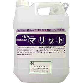 トビカマリット 4kg水性アルカリ脱脂洗浄剤M-4東美化学（株）