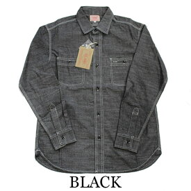 【BIG MIKE（ビッグマイク）】CHAMBRAY CLASSIC L/S WORK SHIRTS　復刻 シャンブレーワークシャツ DENIM SHIRTS INDIGO デニムシャツメンズ ダークインディゴ /ライトインディゴ / ブラック 102015300 VINTAGE ビンテージ ヴィンテージ 長袖シャツ