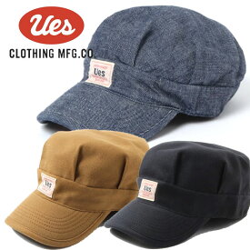 【UES（ウエス）】WORK CAP ワークキャップ　INDIGO インディゴ DENIM デニム
