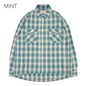 【BIG MIKE（ビッグマイク）】Lot 10245012 OMBRE Rayon Mix Ombre Check L/S Shirts オンブレ レーヨン チェック CHECK SHIRTS チェックシャツ 102115101 102315002　ネイティブジャパニーズ NATIVE JAPANESE