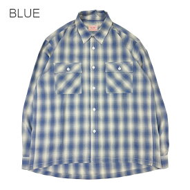 【BIG MIKE（ビッグマイク）】Lot 10245012 OMBRE Rayon Mix Ombre Check L/S Shirts オンブレ レーヨン チェック CHECK SHIRTS チェックシャツ 102115101 102315002　ネイティブジャパニーズ NATIVE JAPANESE