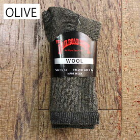 ※追跡可ゆうパケット配送※【RAILROAD SOCK（レイルロードソック）】WOOL BOOT SOCK MERINO WOOL メリノウール ソックス 杢ソックス 靴下 くつした BOOTS SOCKS ブーツソックス メンズ レディース 男性用 女性用 アメリカ製　MADE IN USA