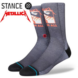 ※ギフトに最適※【STANCE（スタンス）】●『Kill ʻEm All』 METALLICA（メタリカ）コラボレーションモデル　A555D22KIL_BLK　S0400925010001005