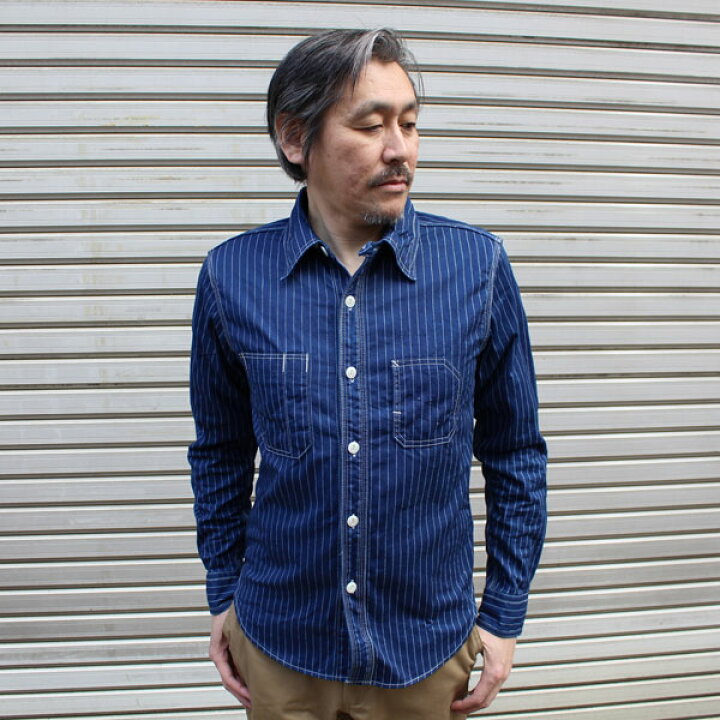 楽天市場】【Ues（ウエス）】WABASH STRIPE WORK SHIRT ウォバッシュ 