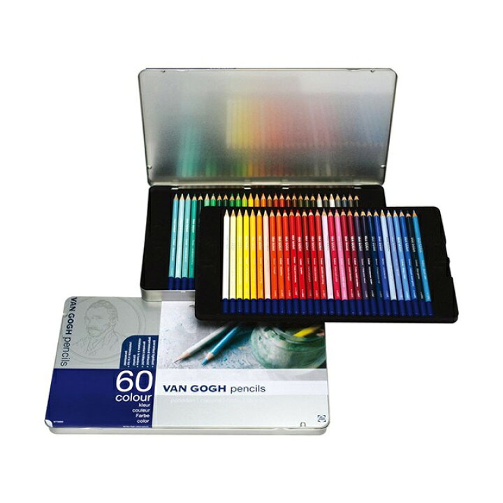 楽天市場】【30％OFF!!】【送料無料!!】ヴァンゴッホ色鉛筆 60色セット 