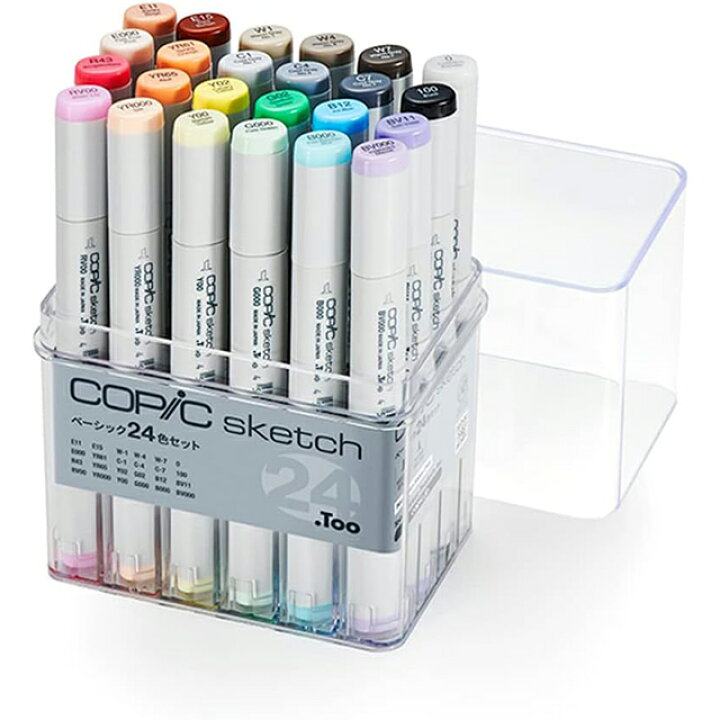 楽天市場】コピックスケッチ ベーシック24色セット 日本製 多色 