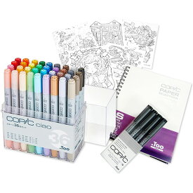 コピックチャオ (ciao) コピック チャオ スタートボックス 36色 多色　コピックペン　イラストマーカー　マーカー　マーカーペン