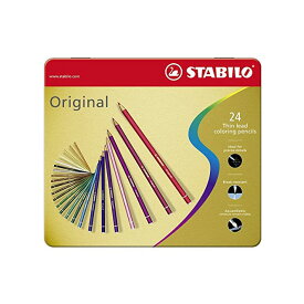 スタビロ オリジナル 硬質水彩色鉛筆 24色セット