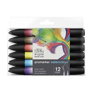 【送料無料!!】W&N ウォーターカラーマーカー 12色セット