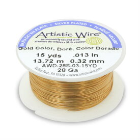 【 アーティスティックワイヤー 】 ゴールドカラー Artistic Wire 26 28 30 ゲージ 手芸 ビーズ ワイヤークラフト 手芸 クラフト ハンドメイド 工具