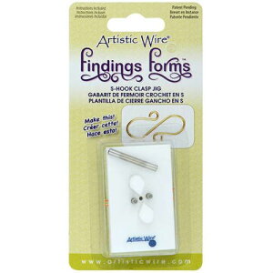 アーティスティックワイヤー クラスプ成形治具 【findings forms】 ワイヤー クラフト ジグ S型フック ワイヤーアート アクセサリー制作 手芸 ペグジグ 228S-654 手芸 クラフト ハンドメイド 工具