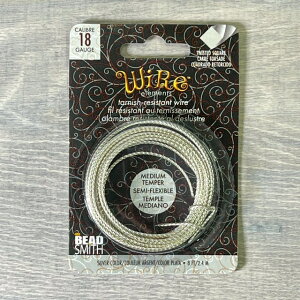 【 クラフトワイヤー 】 シルバー カラー ねじり ツイスト ワイヤーエレメンツ BeadSmith ビーズスミス wire elements アーティスティックワイヤー ビーズアート 制作 手芸 クラフト ハンドメイド