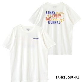 BANKS JOURNAL バンクス ジャーナル ARCH FADED TEE WTS0583 メンズ Tシャツ カットソー レディース 半袖 クルーネック 丸首 丸襟ユニセックス 白 ホワイト