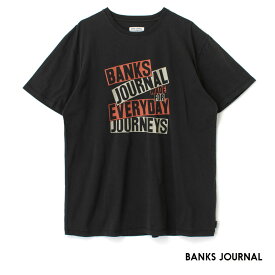 BANKS JOURNAL バンクス ジャーナル メンズ Tシャツ カットソー レディース 半袖 クルーネック 丸首 丸襟 ユニセックス 春 夏 秋 冬 オールシーズン 黒 ブラック VENTURA FADED TEE WTS0581