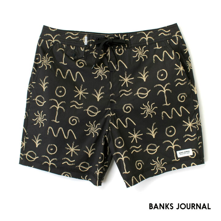 楽天市場 Banks Journal バンクス ブランド ロゴ メンズ ショートパンツ ハーフパンツ メンズ オシャレ 大人 かっこいい カッコイイ Sun Forest Boardshort Bs0268 Tooo You